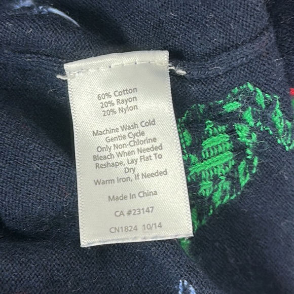 Talbots Sea Animal Crew Neck Sweater, Sz M - Picture 7 of 7